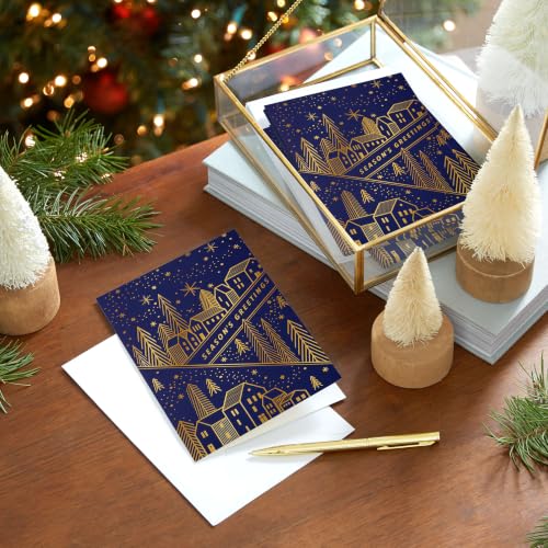 Hallmark Christmas Boxed Greeting Cards with Envelopes 40-Pack Season's Greetings