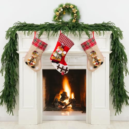 6ft Artificial Norfolk Pine Garland for Christmas Decor - Real Touch, Full & Flexible