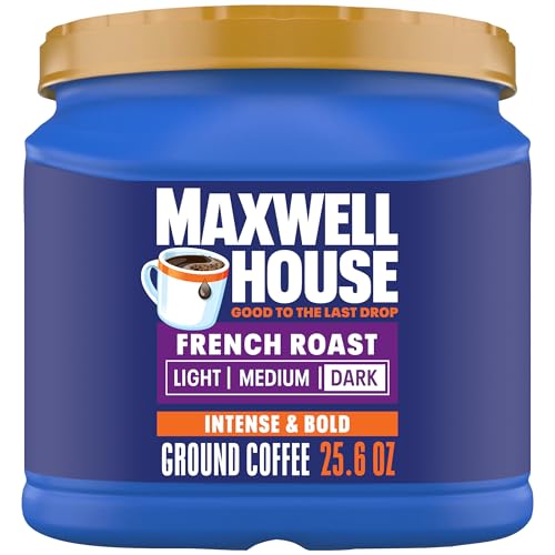 Maxwell House French Roast Ground Coffee, 25.6 oz Canister