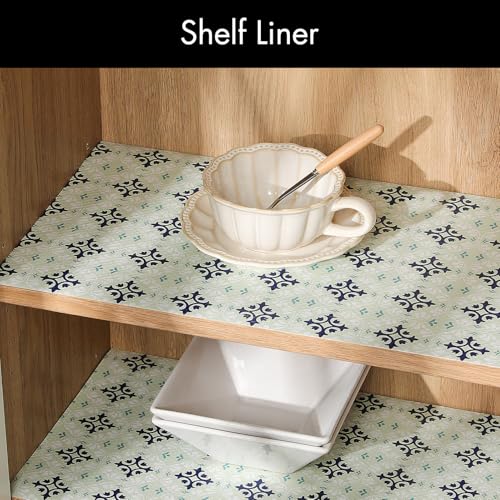 Cooyes Non-Adhesive Shelf Liner, Waterproof EVA Cabinet Mat - 17.5" x 78.7"