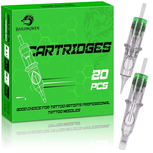HAILONGWEN 1203RL Tattoo Cartridge Needles 20 Count 3 Round Liner