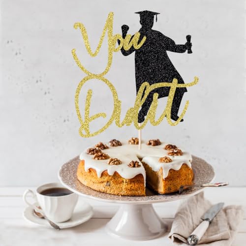 You Did It Graduation Cake Topper - Congrats Grad 2025 Decor