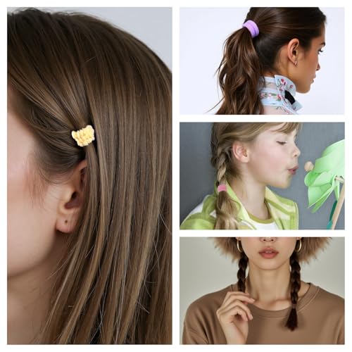 Bomeirc 150PCS Seamless Hair Bands Soft Elastic No-Slip Hair Ties