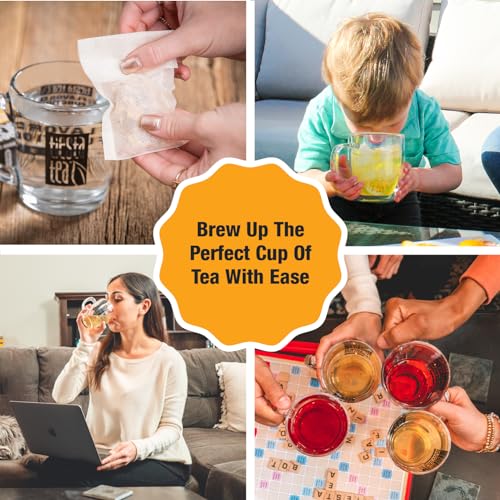 Tiesta Tea Disposable Loose Leaf Tea Filters - Easy-Fill Infuser