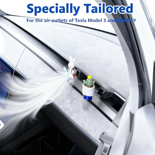 Tesla Model 3 & Y Air Freshener Holders - 4Pcs Durable Clip-On