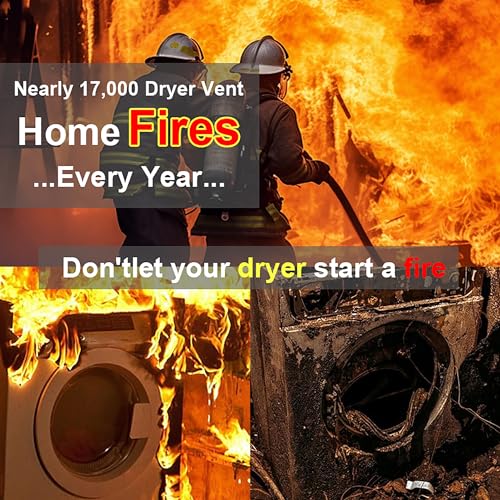 Dyson-Compatible Dryer Vent Cleaner Kit with Lint Vacuum Adapter