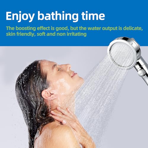 VRQUB Handheld Shower Head with ON/OFF Switch & 3 Spray Modes