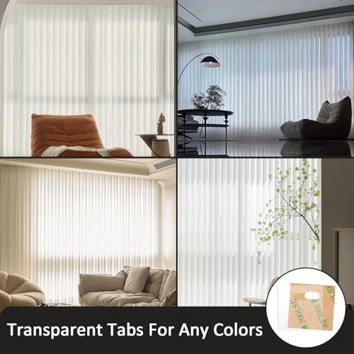 YOLCAR 36pc Vertical Blind Repair Tabs - Strong Adhesive PVC Patches