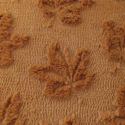 All Smiles Rust Fall Outdoor Decorative Throw Pillow Covers 16x16 Set of 2 Maple Leaves