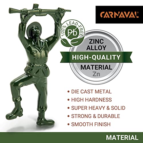 Carnaval Green Army Man Bottle Opener - Metal Soldier Design