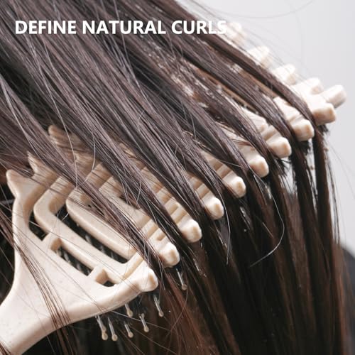 CZZXI Curly Hair Brush - Tangle-Free Defining Brush for Volume & Waves