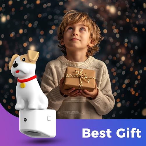 L LOHAS 3D Cute Puppy Night Light with Dusk to Dawn Sensor