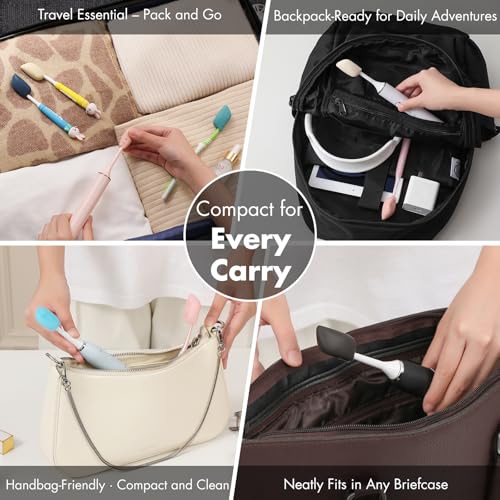 Muslish Silicone Toothbrush Covers 4 Pack - Travel Protectors