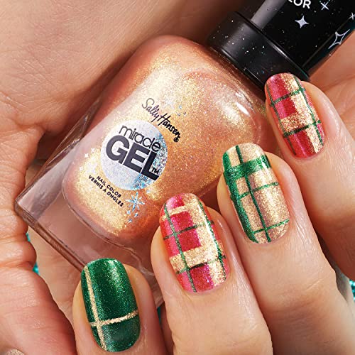 Sally Hansen Miracle Gel It Takes Two Nail Color & Top Coat - Twinkle Whites