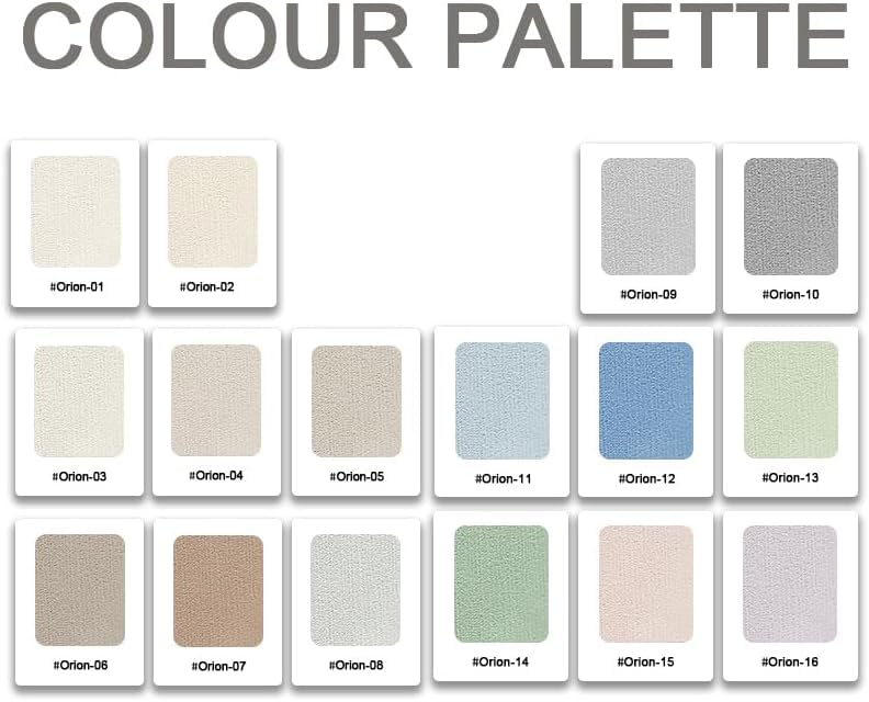 ZAOPAI Curtain Color Sample Card 16 Colors 7x4.7 Inches