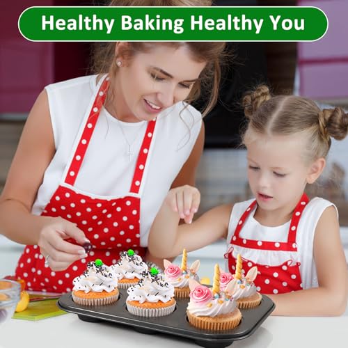 Caperci Jumbo Parchment Cupcake Liners - 200 Count, Non-Stick, Unbleached