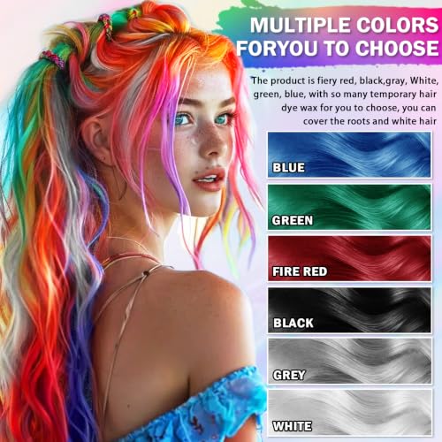 AIUEO Blue Temporary Hair Color Spray Washable Quick-Drying Hair Dye