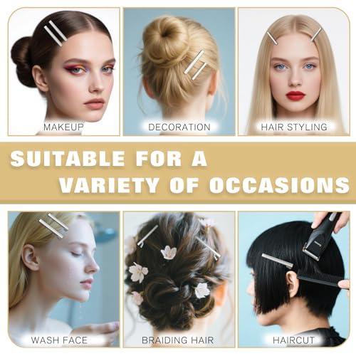Ceemiaa 45PCS Silver Metal Hair Clips Set – 3 Sizes Non-Slip Curling & Styling Grips with Storage Case