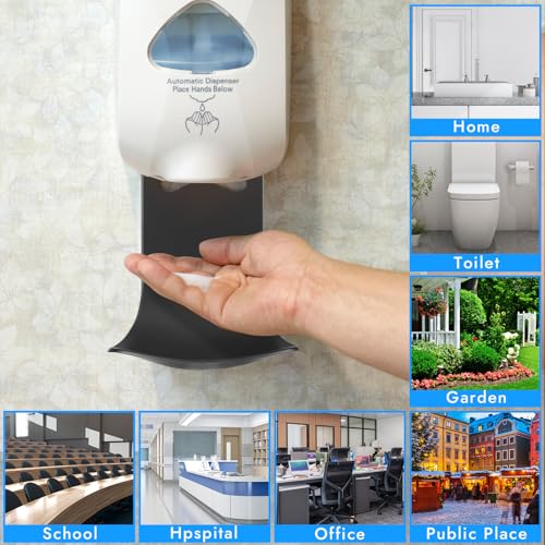 Wall Mount Drip Tray for Soap Dispenser - Black, Easy to Clean