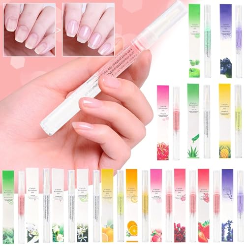 Yimart Rose Cuticle Oil Pen Set 4Pcs Nail Revitalizer Treatment
