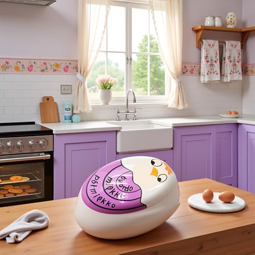Purple Egg Timer - Color Changing Kitchen Timer for Cooking