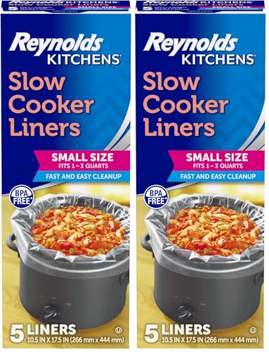 Reynolds Kitchens Slow Cooker Liners, Small 1-3 Quart, 10 Count Total