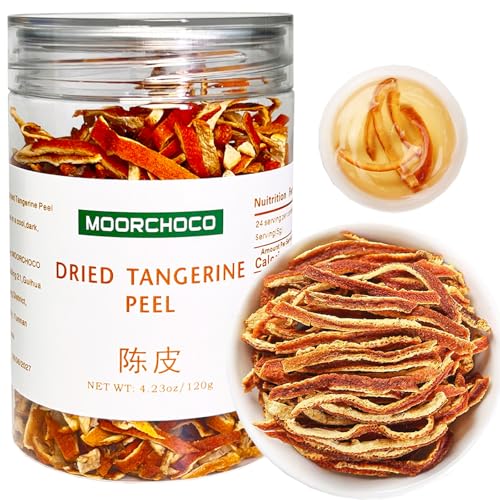 Dried Tangerine Peel Strips - Natural Herbal Tea Ingredient 4.23oz
