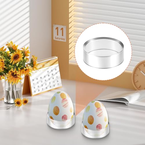 18 PCS Clear Acrylic Sphere Display Stand Set - 3 Sizes for Collectibles