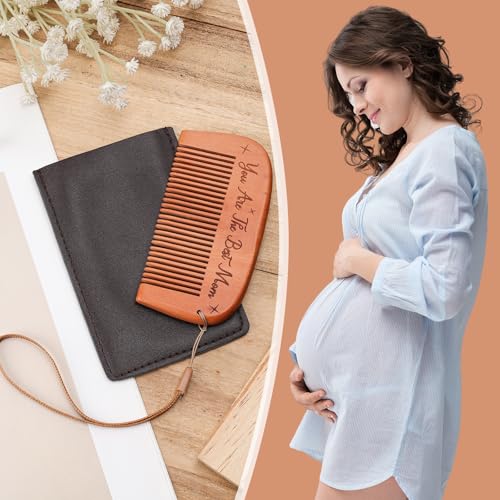 XIHIRCD Wooden Labor Comb for Childbirth and Pregnancy Support with Bag