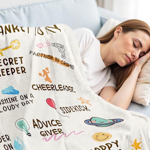 Mom Blanket with Heartwarming Messages - 60" x 50" Fleece Throw