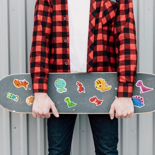 50 Pcs Cute Animal Dinosaur Stickers Pack - Waterproof Vinyl Decals