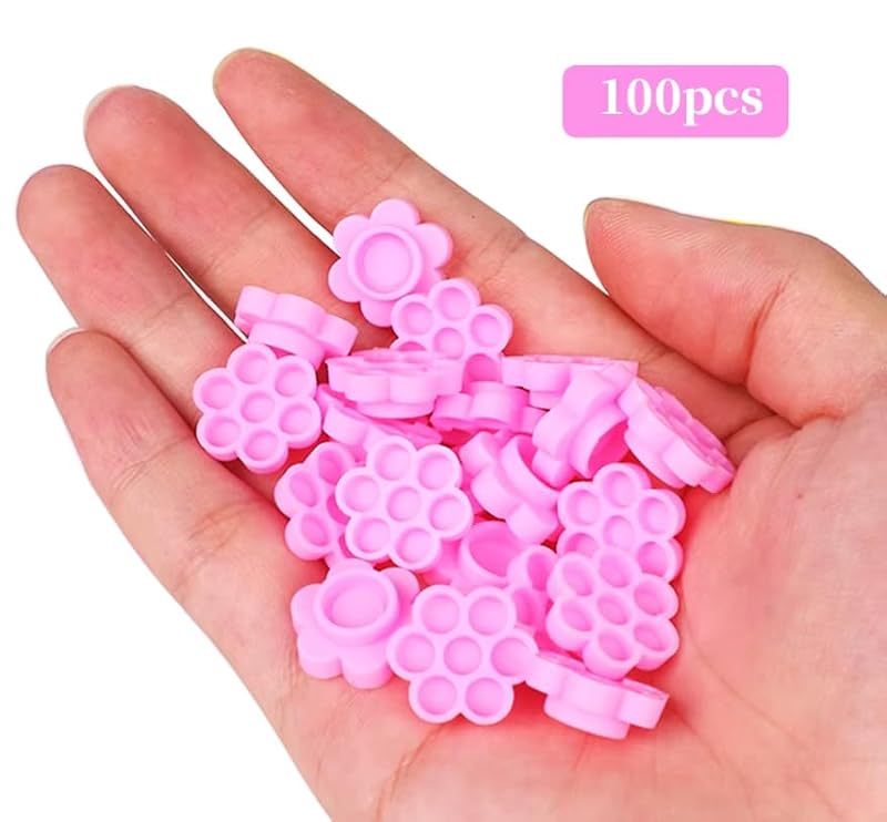 100pcs Honeycomb Eyelash Extension Glue Cups & Tattoo Ink Holders