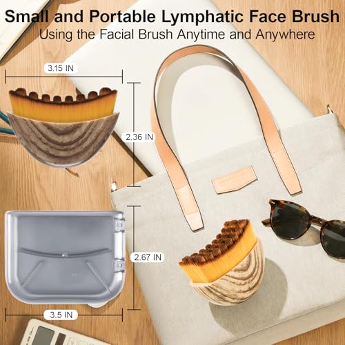 Lymphatic Contour Face Brush for Facial Sculpting and Drainage