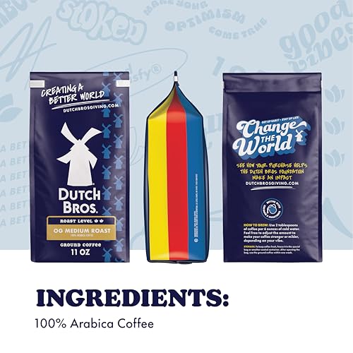 Dutch Bros OG Medium Roast Ground Coffee - 11oz Pack of 3