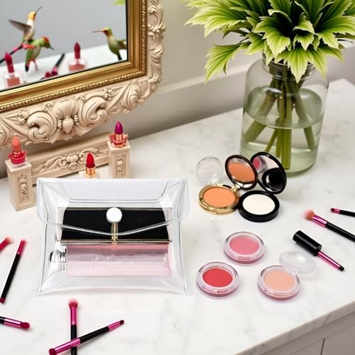 Transparent Mini PVC Makeup Bag Small Clear Plastic Cosmetic Organizer