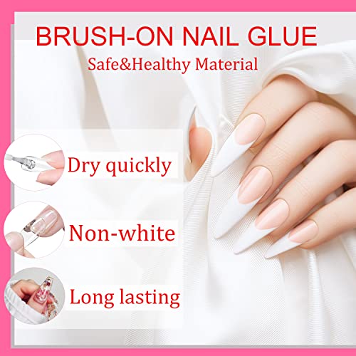 ANYINS Professional Brush-On Nail Glue for Acrylic & Press-On Nails (8ml)