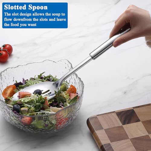 Berglander 2-Piece Stainless Steel Slotted Spoon and Skimmer Set, 13-Inch