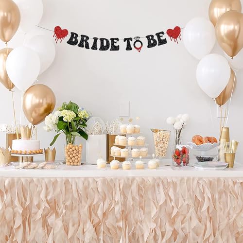 Gothic Bride To Be Banner for Halloween Weddings & Parties