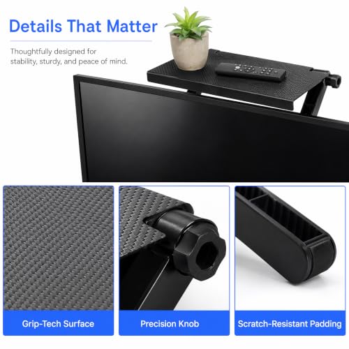 11.5 Inch Adjustable Top Shelf Organizer for TV & Monitor