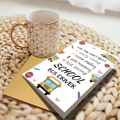 Bus Driver Thank You Cards - Heartfelt Appreciation Gifts
