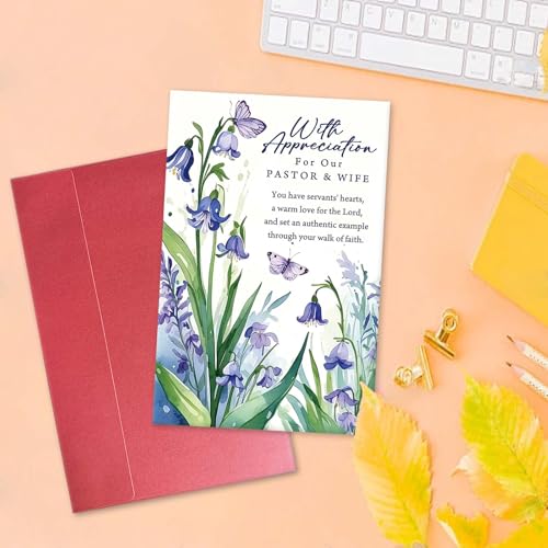 Pastor and Wife Appreciation Card - Christian Thank You Card