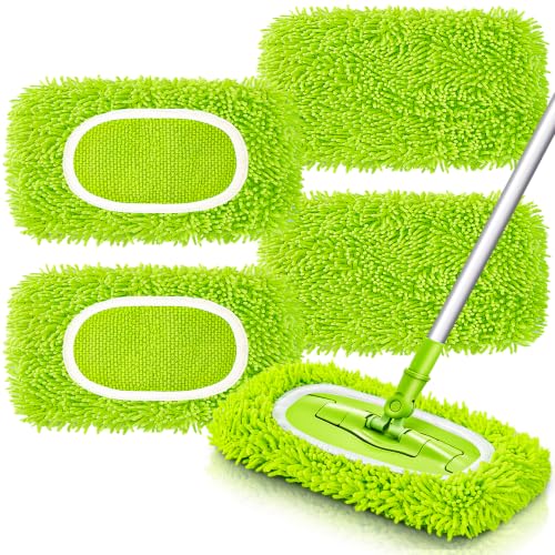 Unoutur Reusable Microfiber Mop Pads for Swiffer - 4 Pack