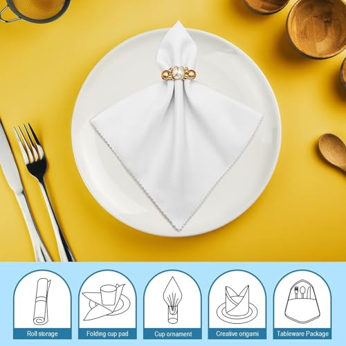 Custom Cloth Napkins Personalized with Name Logo Photo 2 Pack 19x19