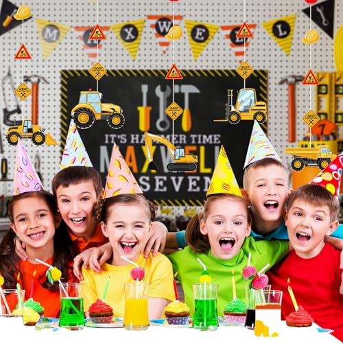 10-Piece Construction Party Banner Set - Kids Birthday Decor