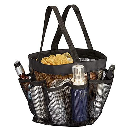 HAOGUAGUA Mesh Shower Caddy Tote Bag with 8 Pockets - Quick Dry Organizer