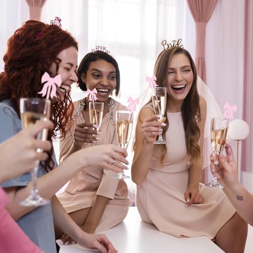 36 Bow Tie Drink Stirrers - Acrylic Cocktail Swizzle Sticks for Parties
