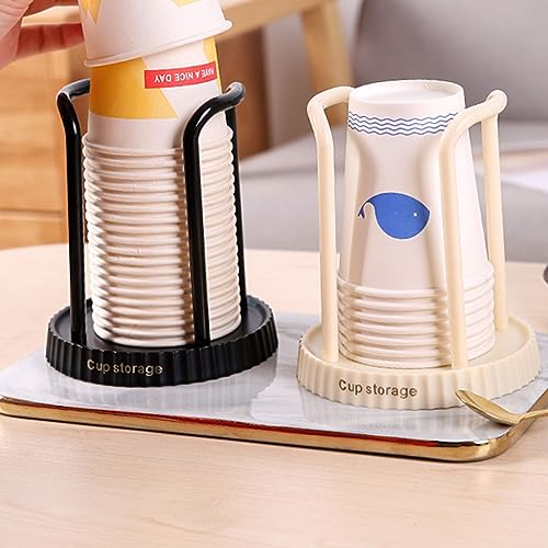 Black Paper Cup Dispenser Holder - Compact & Waterproof Storage