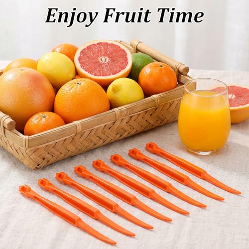 8-Piece Citrus Peeler Set - Easy Orange, Lemon & Mango Peeler Tools