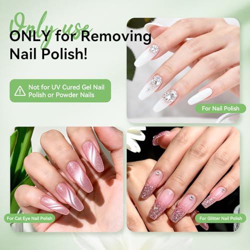 OpenLive Non-Acetone Nail Polish Remover 180ml with Push Pump