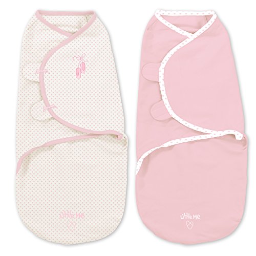 SwaddleMe Original Infant Swaddle Wrap 2-Pack - Prima Ballerina, Small